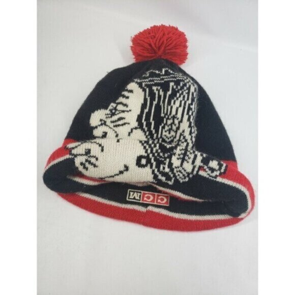 Chicago Blackhawks Toque Beanie Cuffed Knit Hat Pom Pom NHL Logo CCM Hoc… - Picture 4 of 12